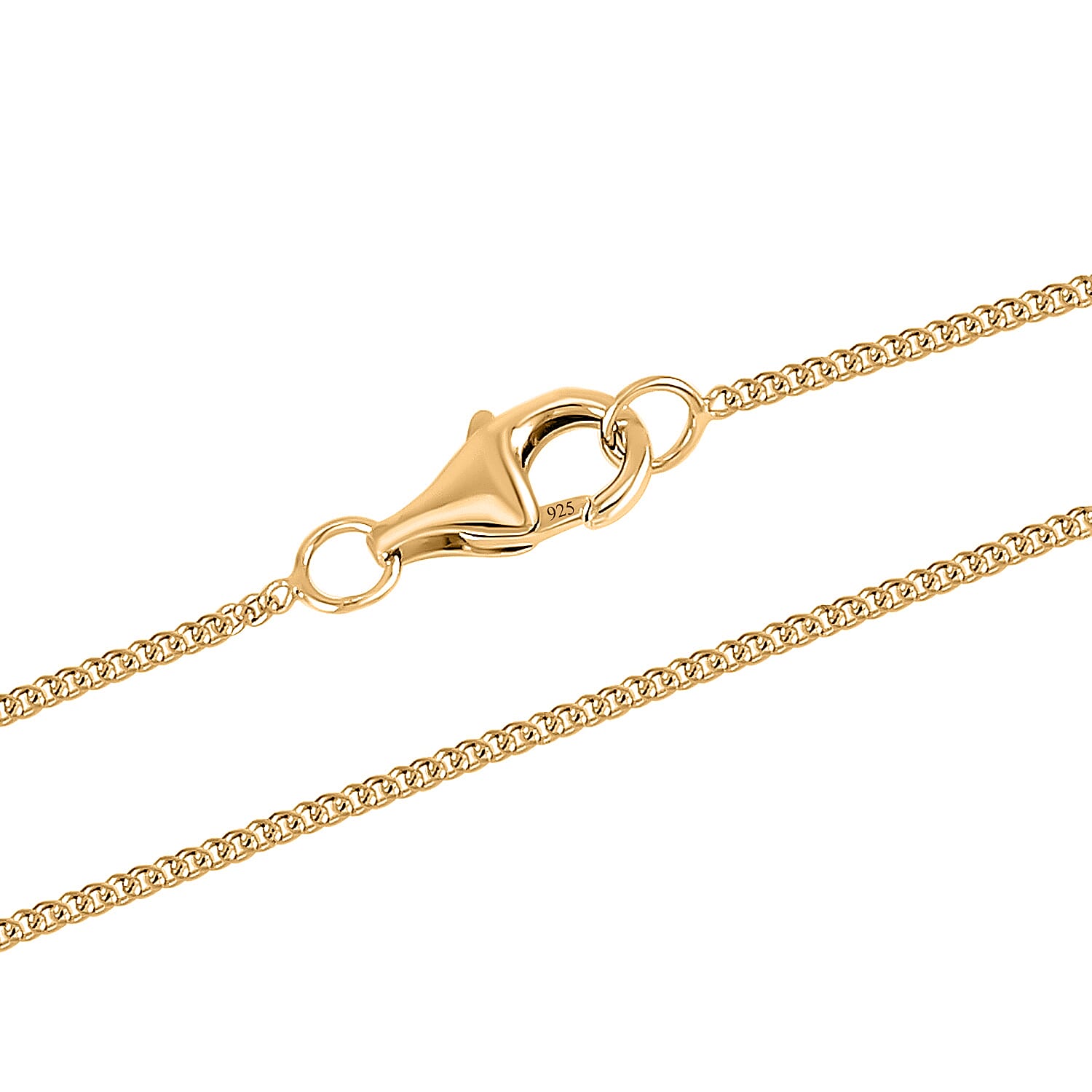 GRA Certified Moissanite Heart Pendant with Chain (Size 18) in Yellow Gold Plated Sterling Silver