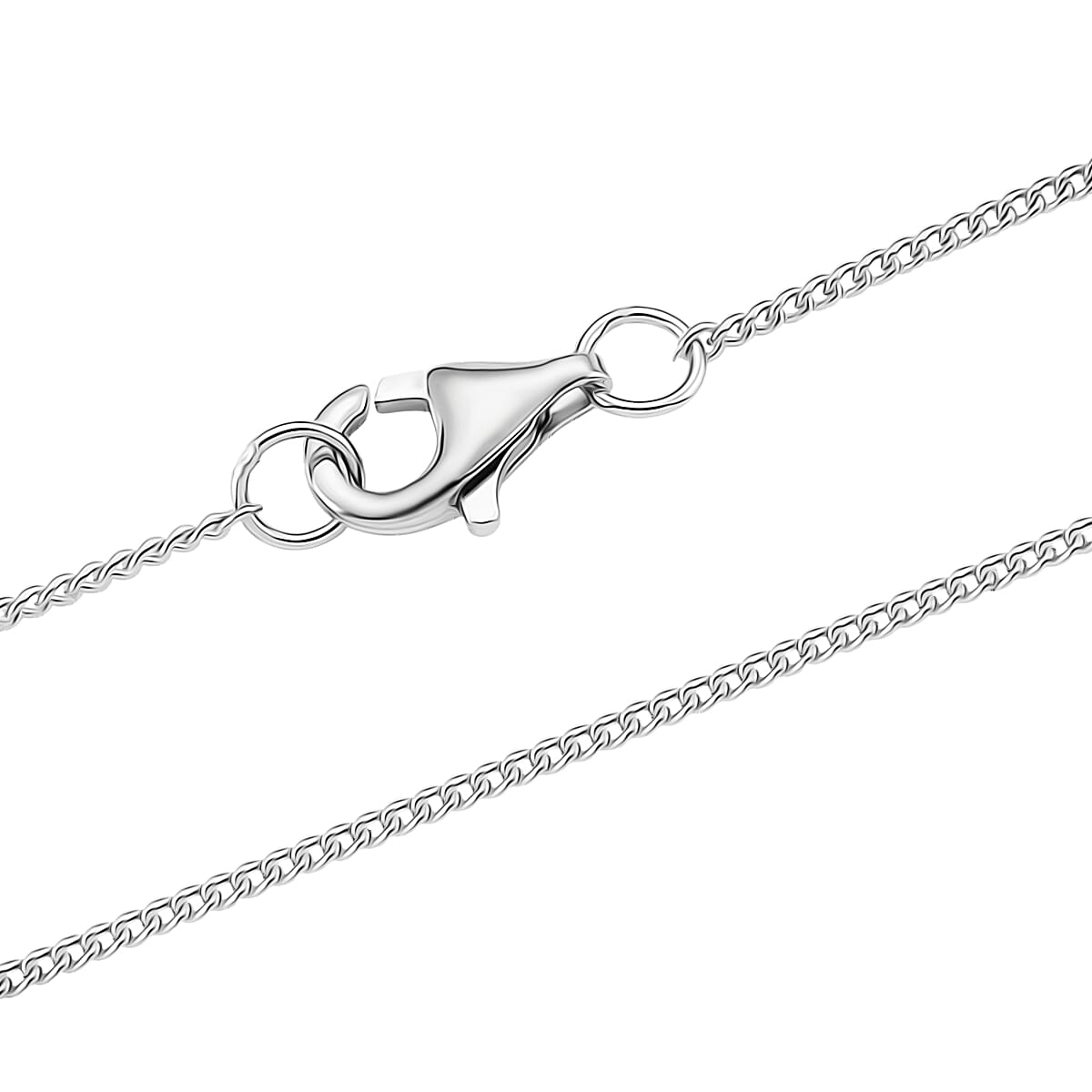 GRA Certified Moissanite Floral Pendant with Chain (Size 18) in Rhodium Overlay Sterling Silver 1.32 Ct.