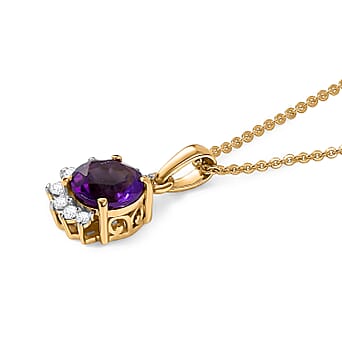 https://tjcuk.sirv.com/Products/44/9/4490847/D-Joy-Moroccan-Amethyst-White-Zircon-Pendant-with-Chain-Size-20-in-Yel_4490847_3.jpg?w=342&h=342