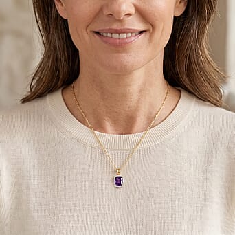 https://tjcuk.sirv.com/Products/44/9/4492837/Luxuriant-Moroccan-Amethyst-Lab-Grown-Diamond-SI-G-H-Pendant-with-Chai_4492837_1.jpg?w=342&h=342