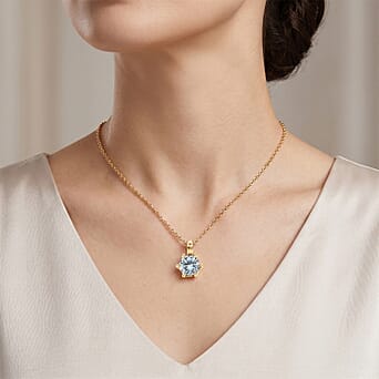 https://tjcuk.sirv.com/Products/44/9/4493555/Paraiba-Moissanite-Pendant-in-Yellow-Gold-Plated-Sterling-Silver-with-_4493555_1.jpg?w=342&h=342