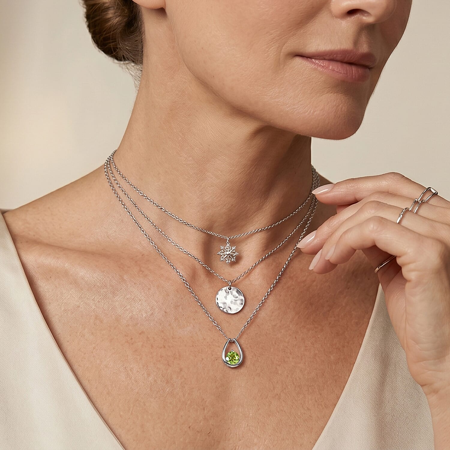 D'Joy - Peridot Pendant in Yellow Gold Plated Sterling Silver with Chain (Size 20) 1.50 Ct.