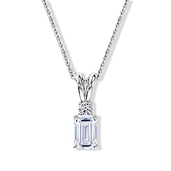 Luxuriant - SGL Certified Lab Grown Diamond (SI-G-H) Pendant with Chain (Size 20) in 18K Vermeil Yellow Gold Plated Sterling Silver 1.10 Ct.
