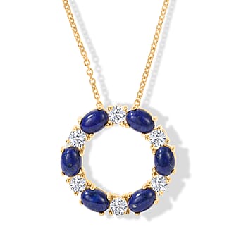 https://tjcuk.sirv.com/Products/45/0/4502645/EverTrue-Lapis-Lazuli-White-Topaz-Pendant-with-Chain-Size-20-in-Yellow_4502645.jpg?w=342&h=342