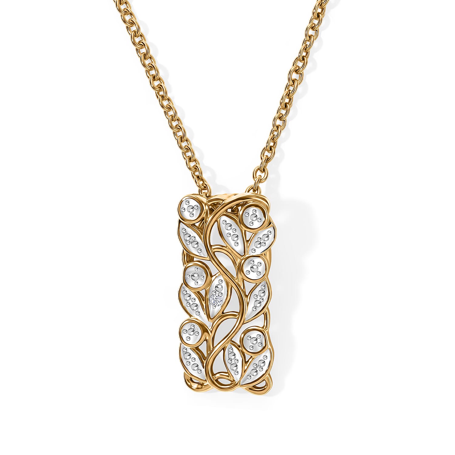 EverTrue - Natural White Diamond Pendant with Chain (Size 20)