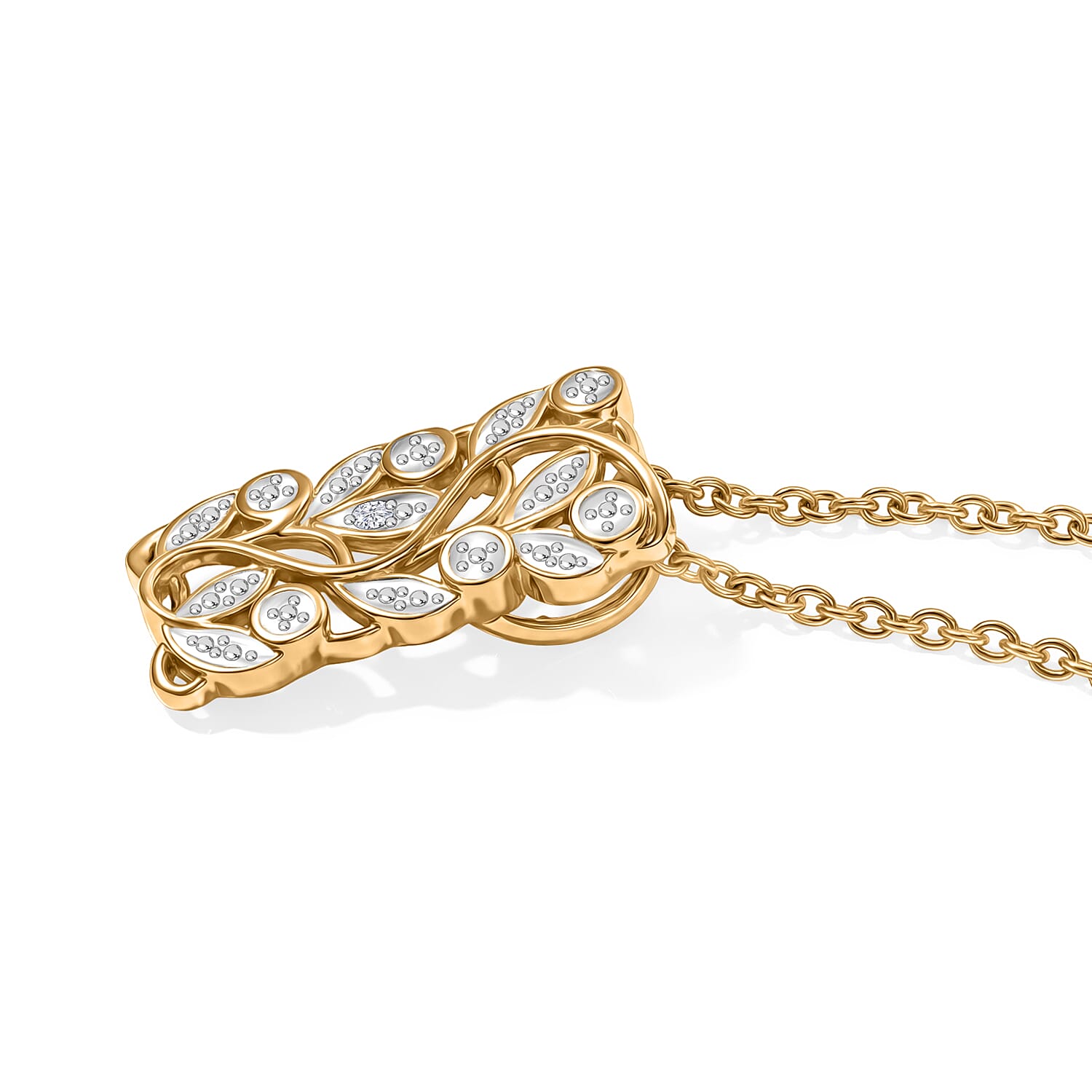 EverTrue - Natural White Diamond Pendant with Chain (Size 20)