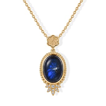 https://tjcuk.sirv.com/Products/45/0/4505349/EverTrue-Labradorite-White-Zircon-Pendant-with-Chain-Size-20-in-Yellow_4505349.jpg?w=342&h=342
