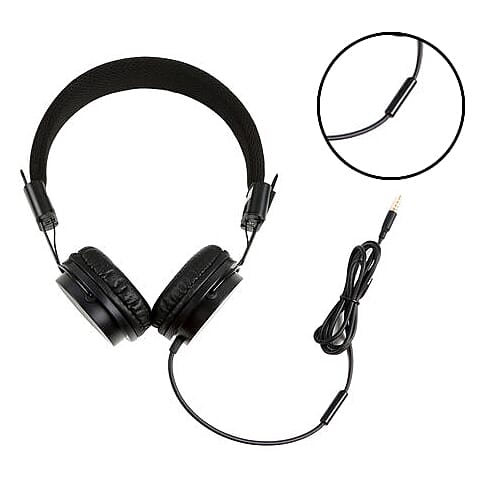 Cygnett Wired Stereo Over Ear Headphone with Mic - Black