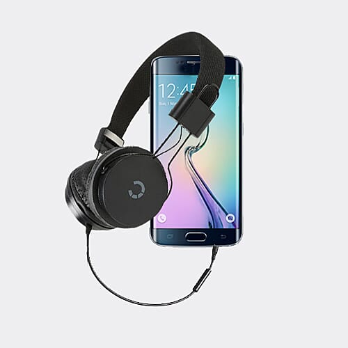 Cygnett Wired Stereo Over Ear Headphone with Mic - Black