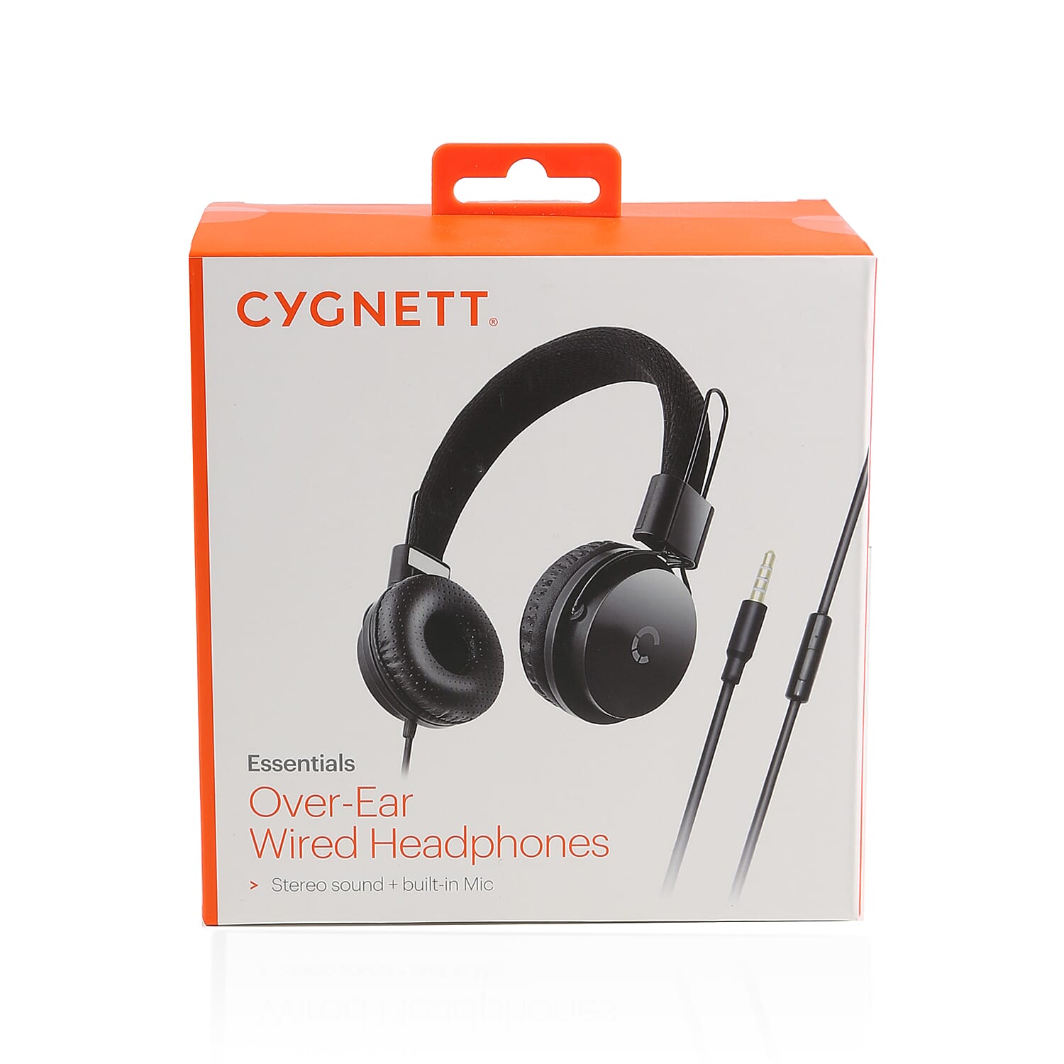 Cygnett Wired Stereo Over Ear Headphone with Mic - Black