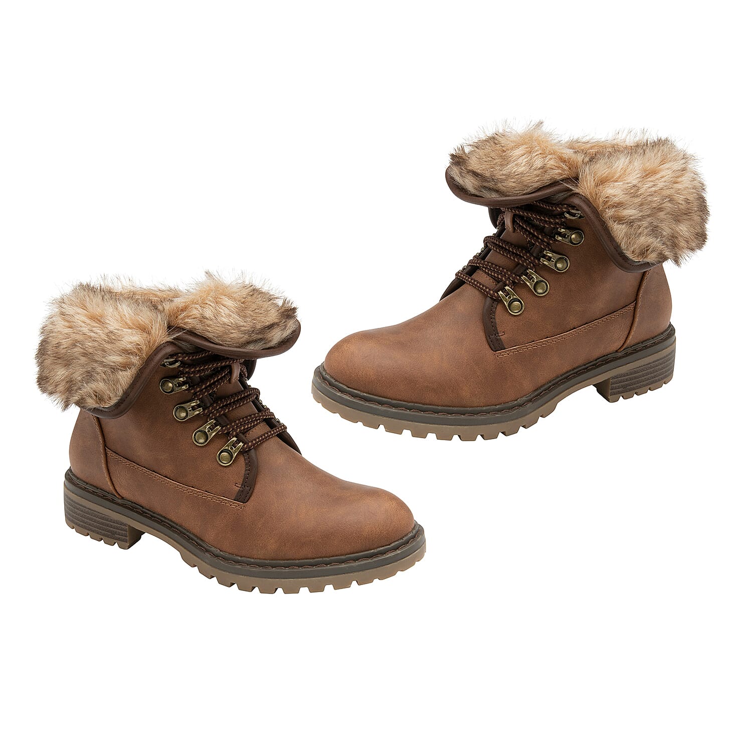 Lotus ELSIE Lace Up Ankle Boots (Size 3) - Tan