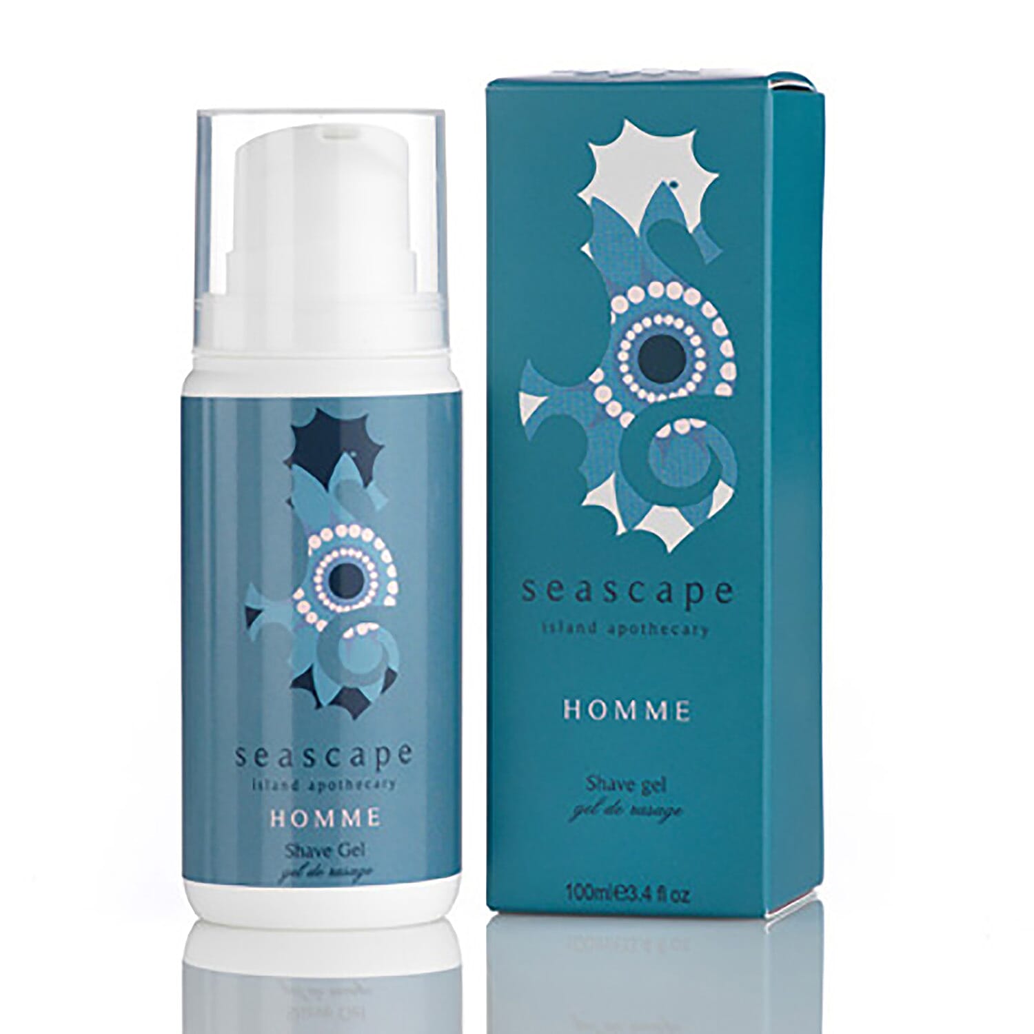 Seascape Island Apothecary: Homme (For Men) Shave Gel - 100ml