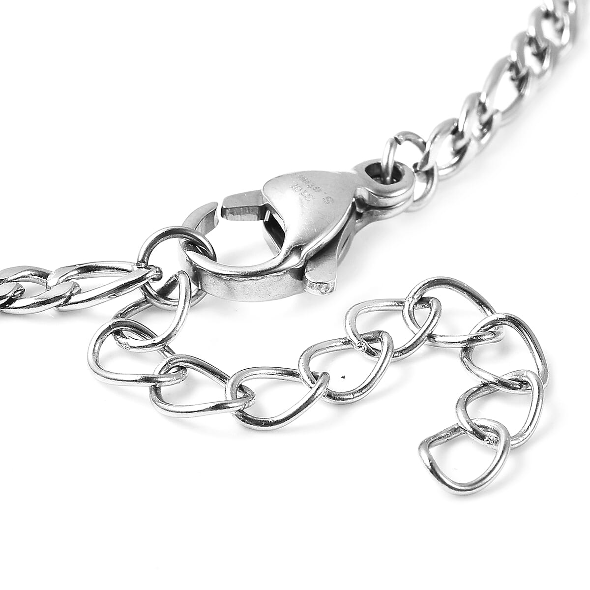 Holy Bible Bracelet (Size 7 with 1.5 Extender) in Stainless Steel