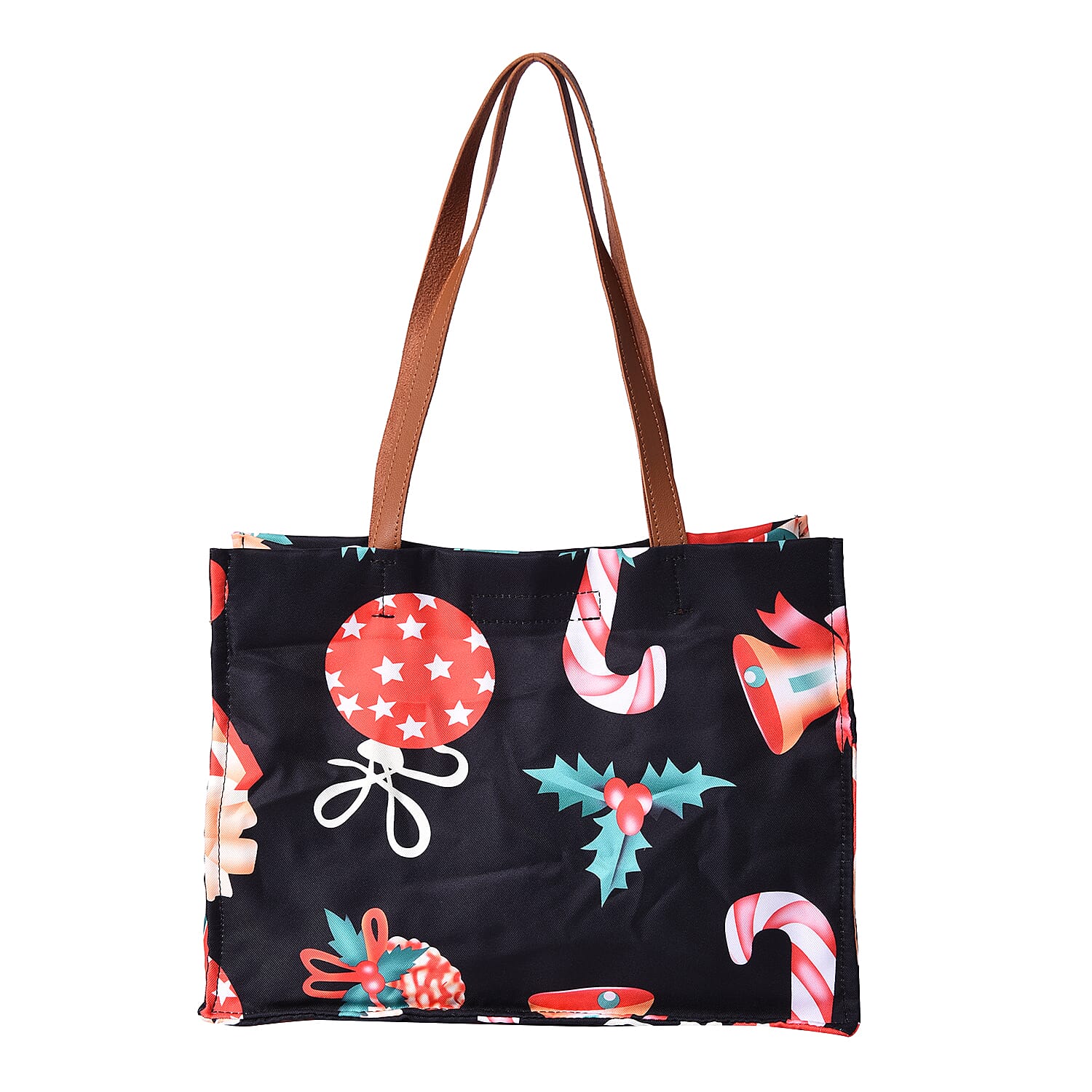 Tote Bag with Zipper Closure (33x12.5x25cm) - Black