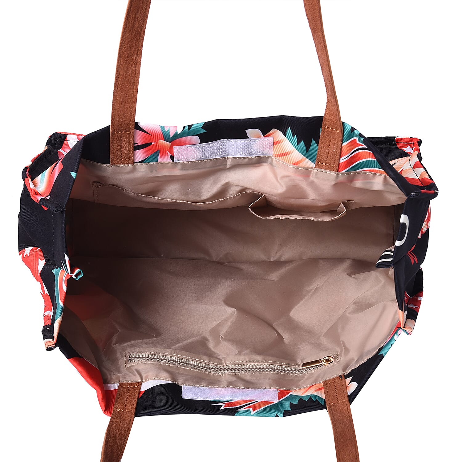 Tote Bag with Zipper Closure (33x12.5x25cm) - Black