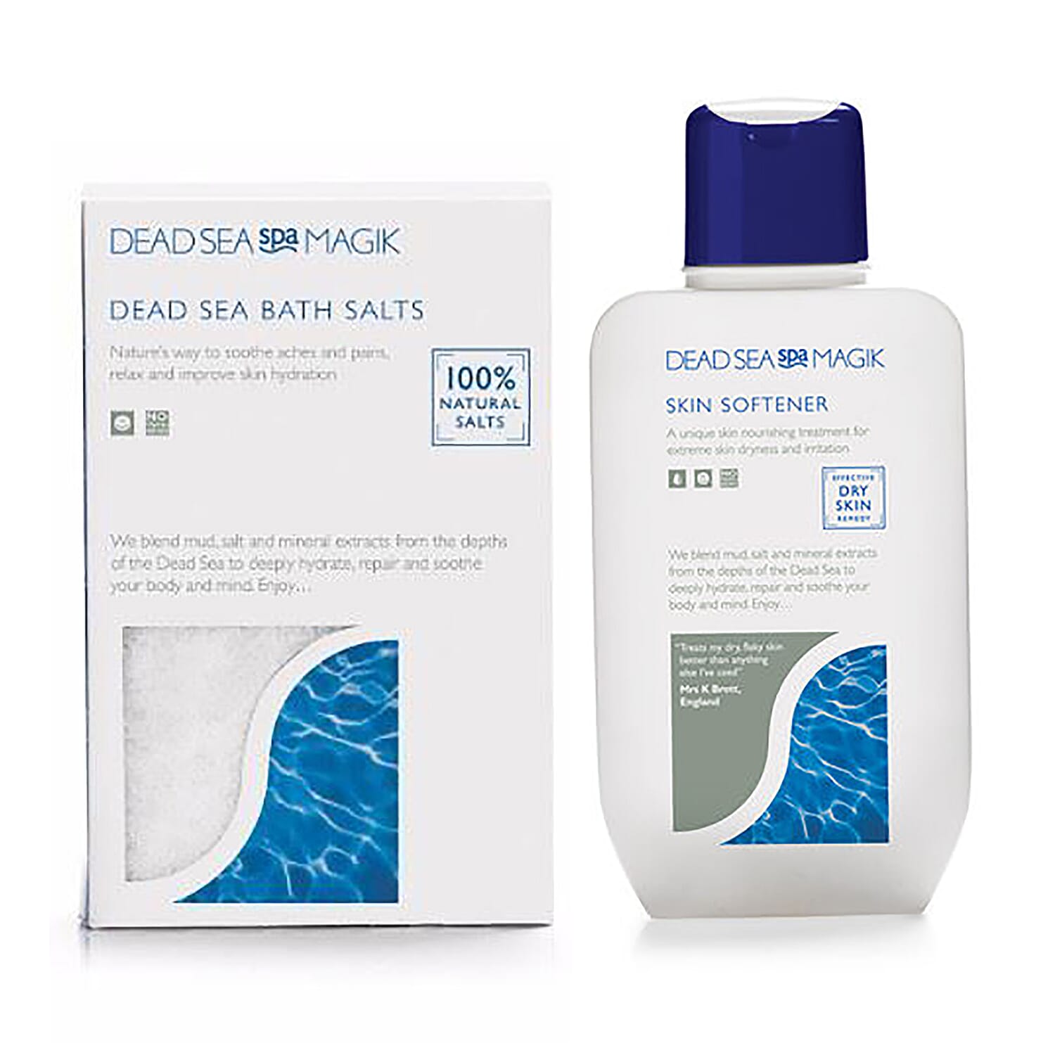 Spa Magik: Dry Skin Treatment (Incl.Salt - 500g & Skin Softener - 330ml)