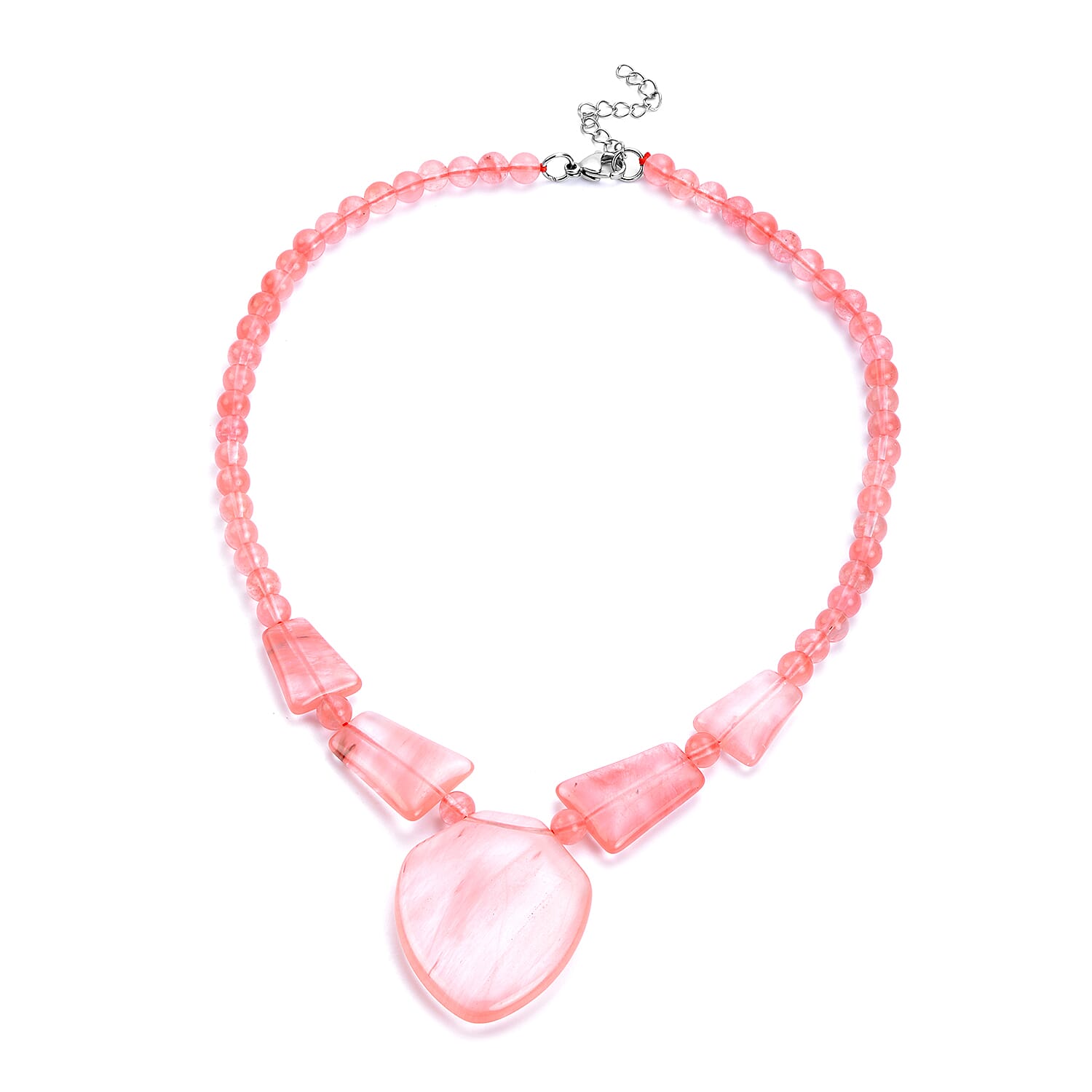 Cherry Quartz Necklace (Size 20 with Extender)