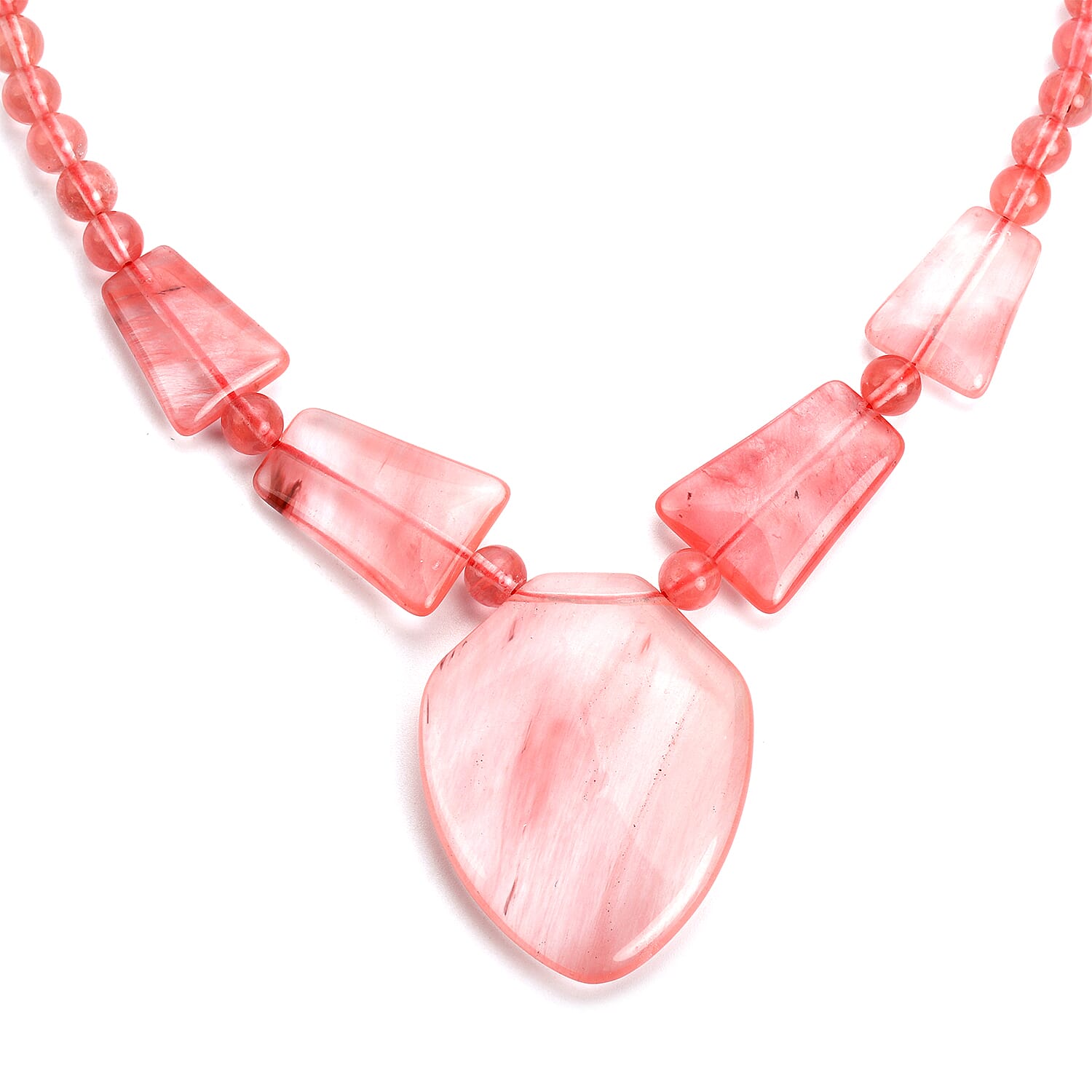 Cherry Quartz Necklace (Size 20 with Extender)