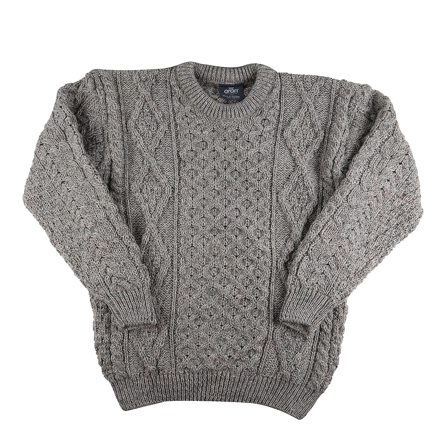 ARAN 100% Pure New Wool Irish Sweater