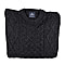 ARAN 100% Pure New Wool Sweater (Size M) - Charcoal