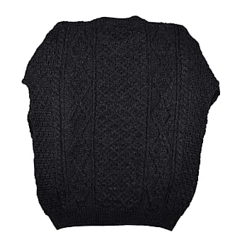 https://tjcuk.sirv.com/Products/60/0/6002543/ARAN-100-Pure-New-Wool-Irish-Sweater-(Size-XS)-Charcoal_6002543_1.jpg?w=342&h=342