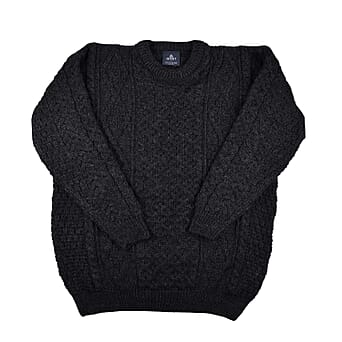 https://tjcuk.sirv.com/Products/60/0/6002543/ARAN-100-Pure-New-Wool-Irish-Sweater-(Size-XS)-Charcoal_6002543_2.jpg?w=342&h=342