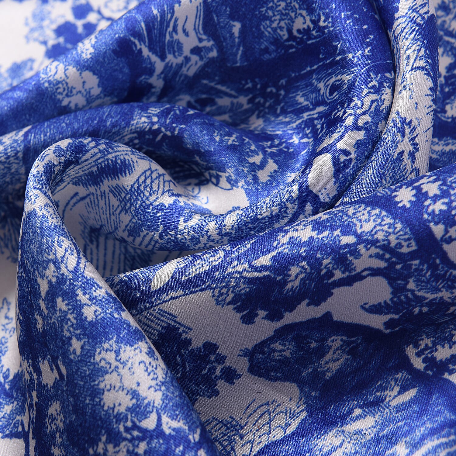 LA MAREY Pure 100% Mulberry Silk Scarf in Safari Print