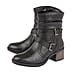 Lotus Black Leather Iowa Ankle Boots (Size 3)