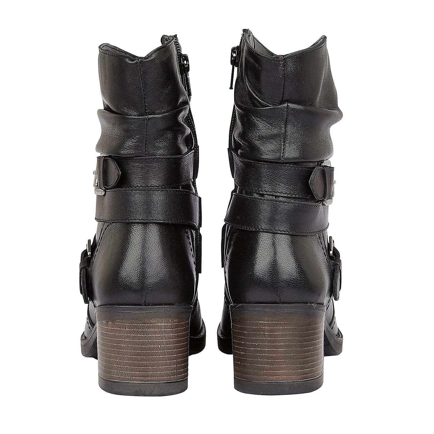 Lotus Black Leather Iowa Ankle Boots (Size 3)