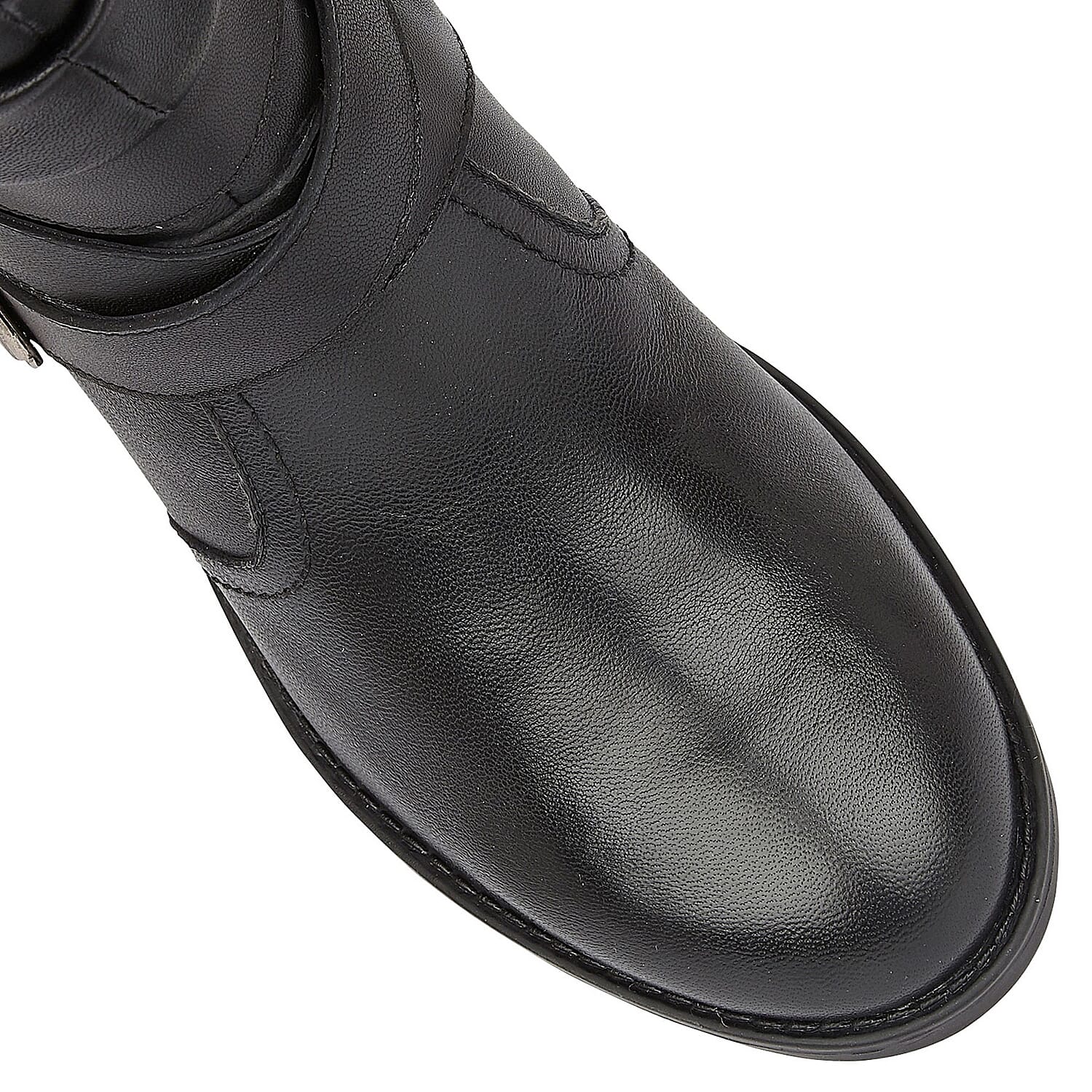 Lotus Black Leather Iowa Ankle Boots (Size 3)