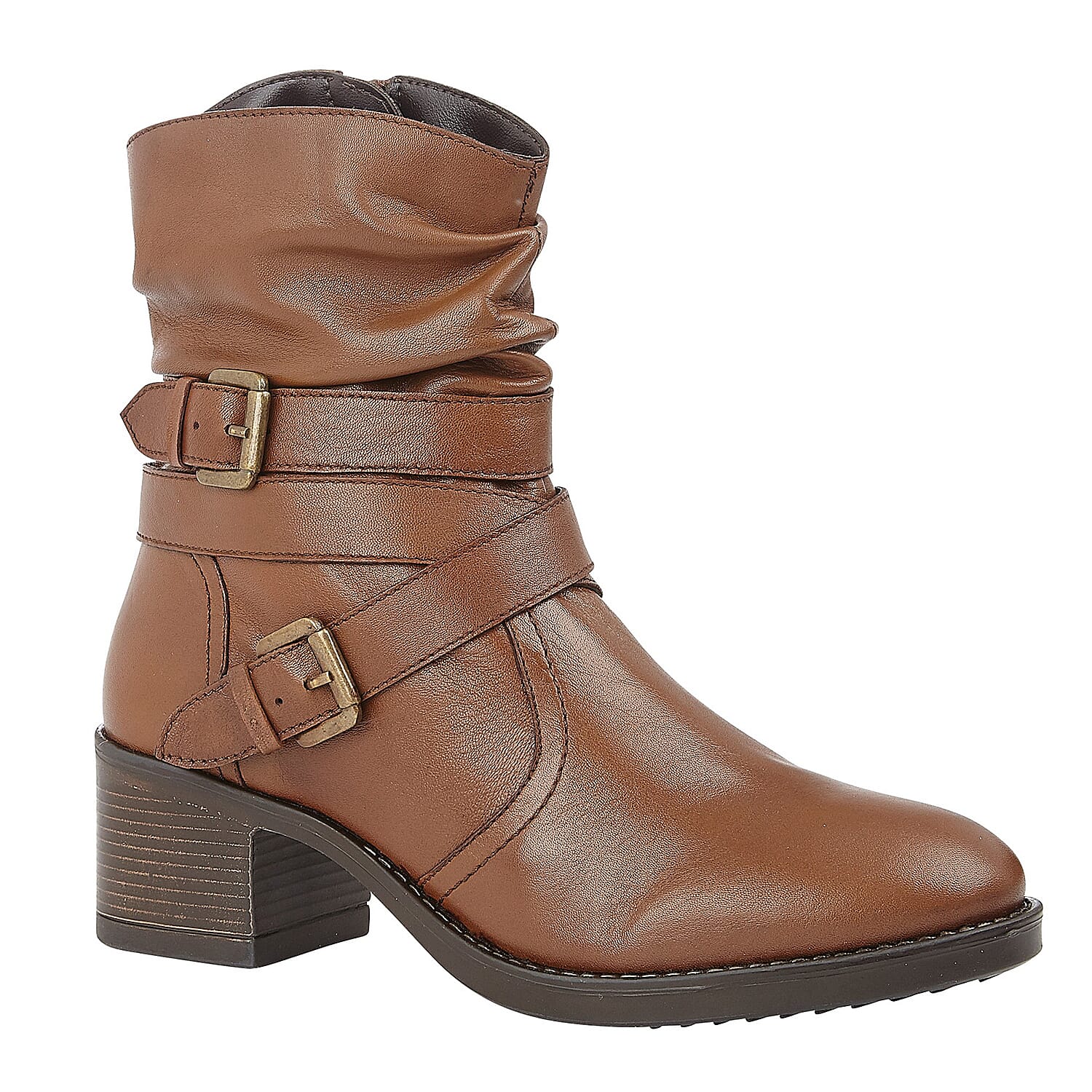 Lotus Black Leather Iowa Ankle Boots (Size 3)