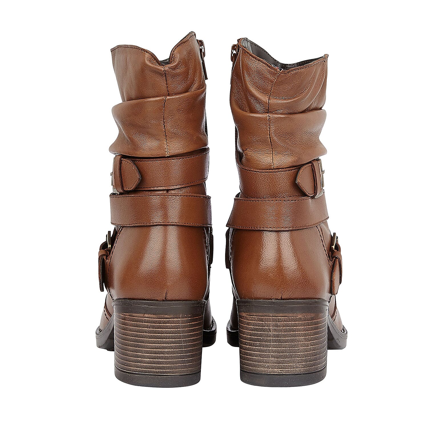 Lotus Black Leather Iowa Ankle Boots (Size 3)