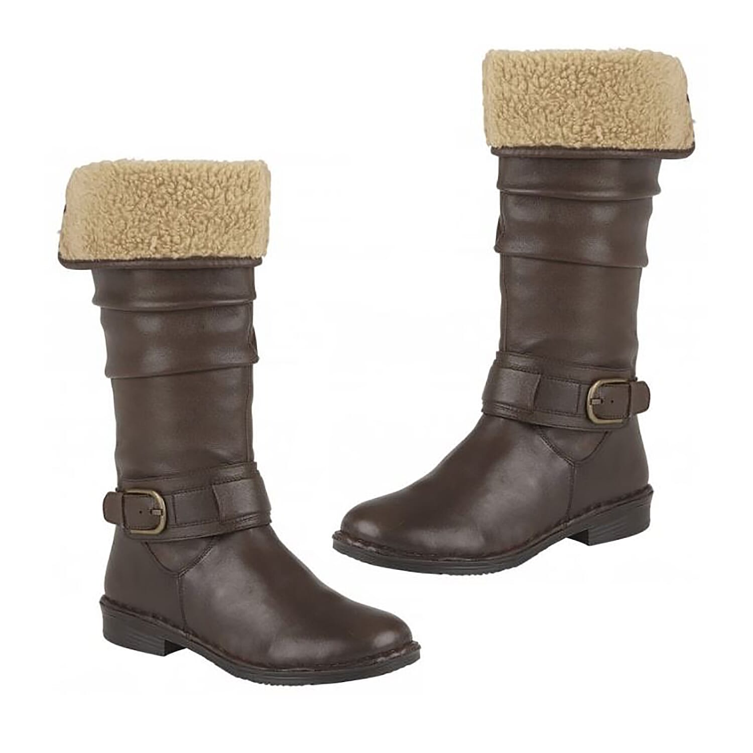 Lotus Brown Leather Dandy Knee High Boots (Size 3)