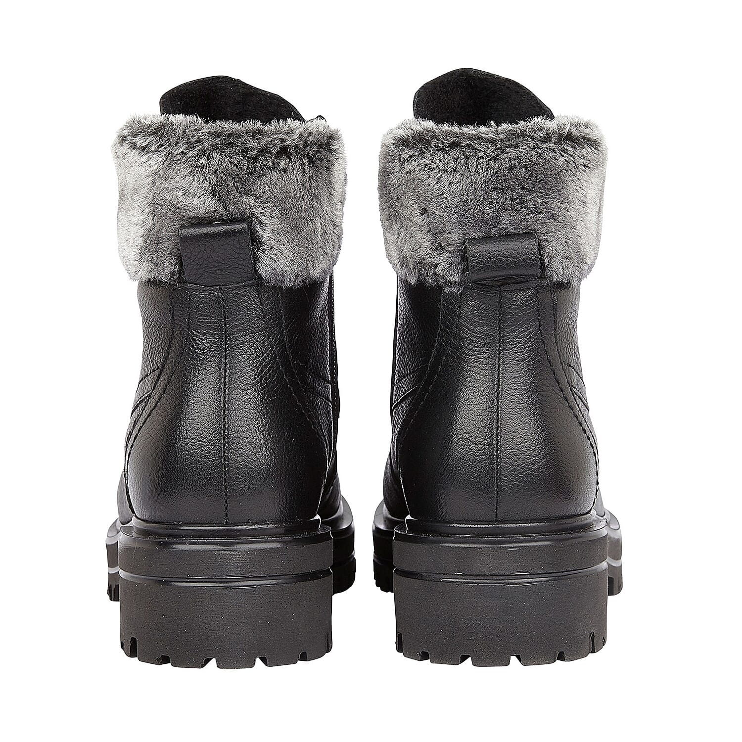 Lotus Stressless Black Leather Sienna Ankle Boots (Size 3)