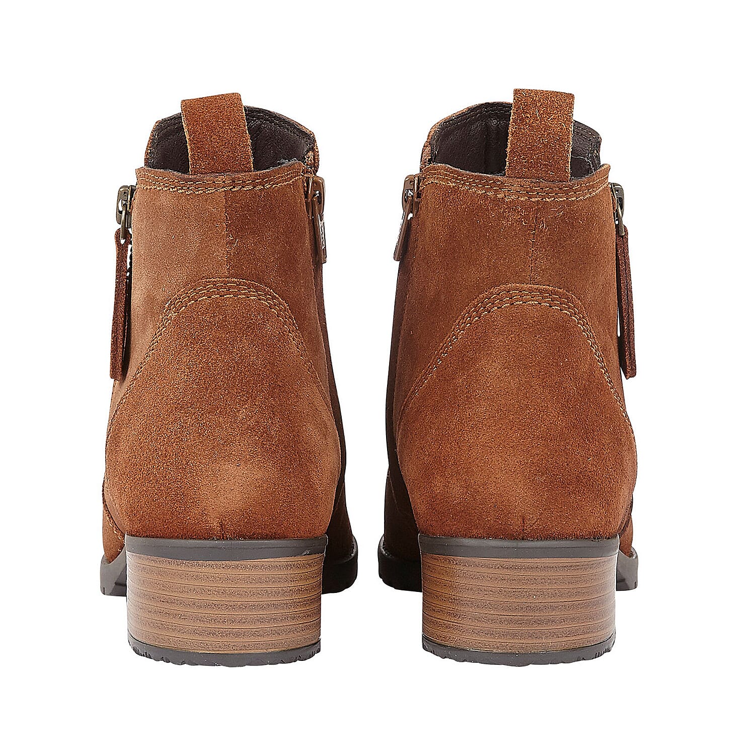 Lotus Stressless Tan Suede Samara Ankle Boots (Size 3)