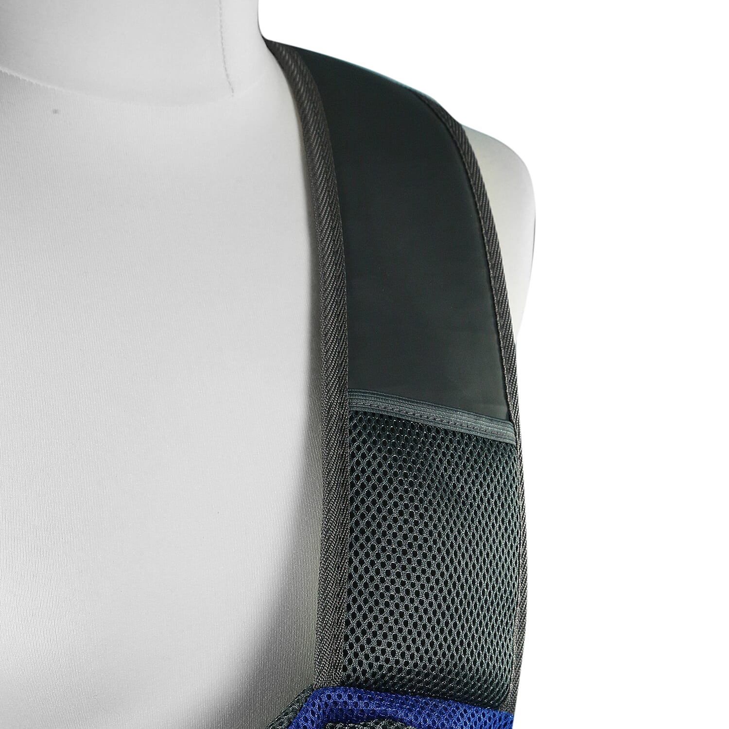 Grey and Dark Blue Pet Bag with Shoulder Strap - Max Wt. 4-5Kgs (Size 43x15x25cm)