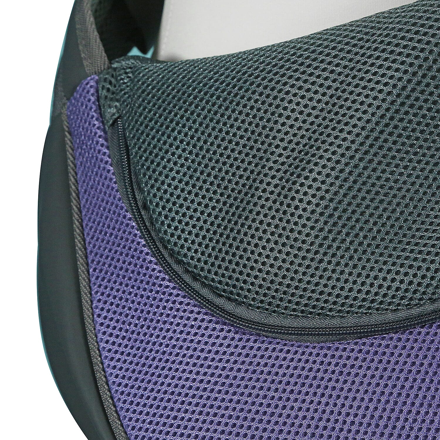 Grey and Purple Pet Bag with Shoulder Strap (Size 43x15x25cm)