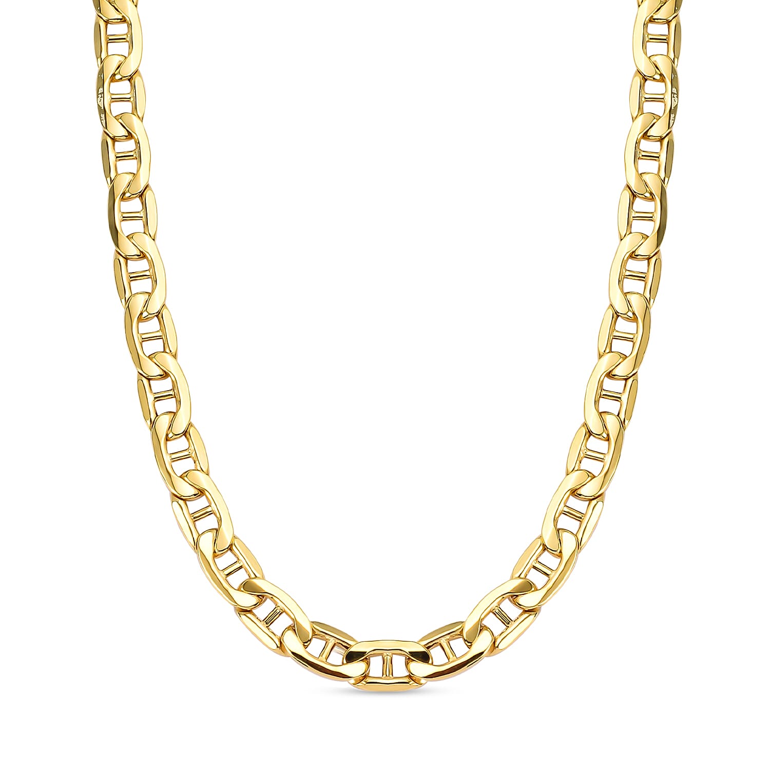 Italian Made - 9K Yellow Gold Rambo Necklace (Size 22), Gold Wt. 12.20 Gms