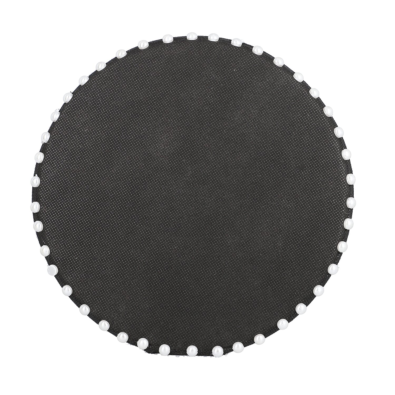 Table & Wall Jewellery Holder with Beaded Border (Colour- Black; Dimension- 25.5 x 25.5 x 7 cm.; Weight- Approx 550 grms.)