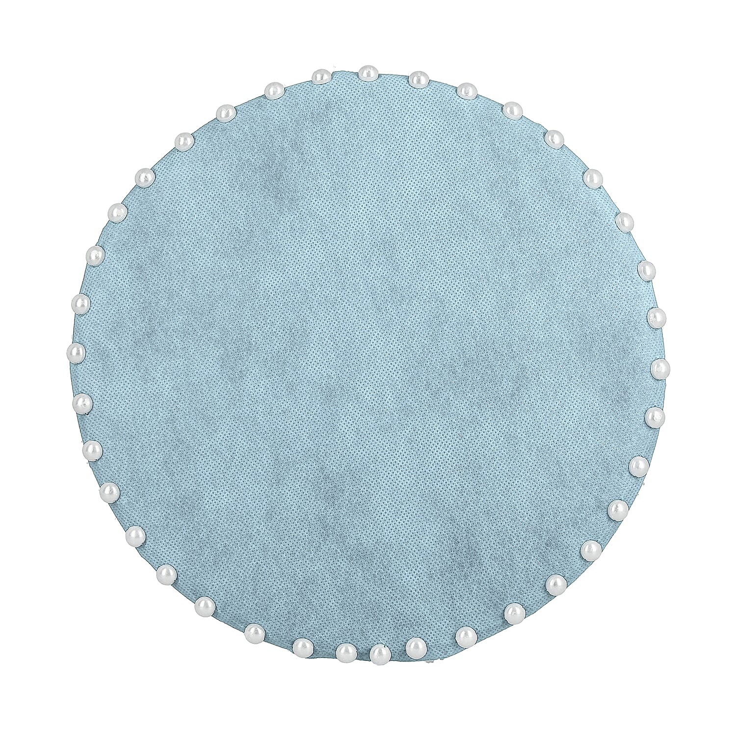 Table & Wall Jewellery Holder with Beaded Border (Colour- Blue; Dimension- 25.5 x 25.5 x 7 cm.; Weight- Approx 550 grms.)