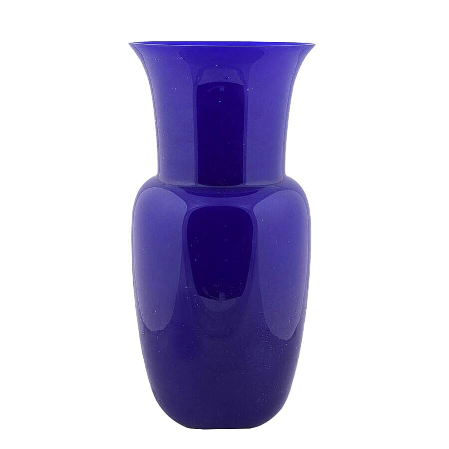 Made In Italy - Authentic Murano Glass Vase -  Blue