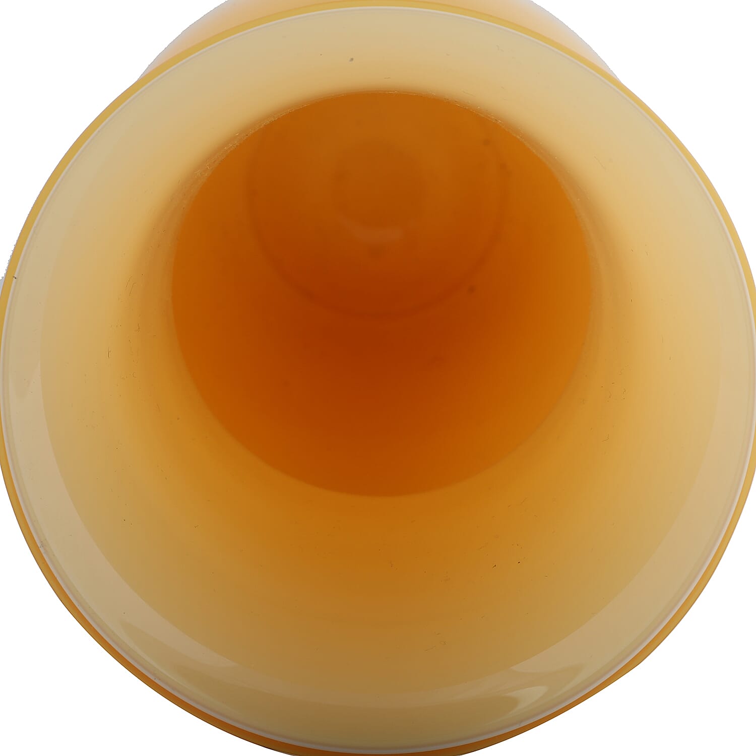 Made In Italy - Authentic Murano Glass Vase -  Mustard