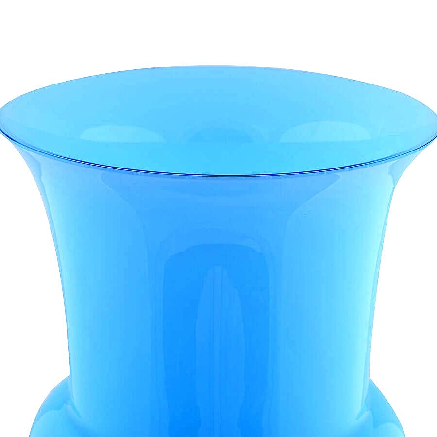Made In Italy - Authentic Murano Glass Vase - Sky Blue