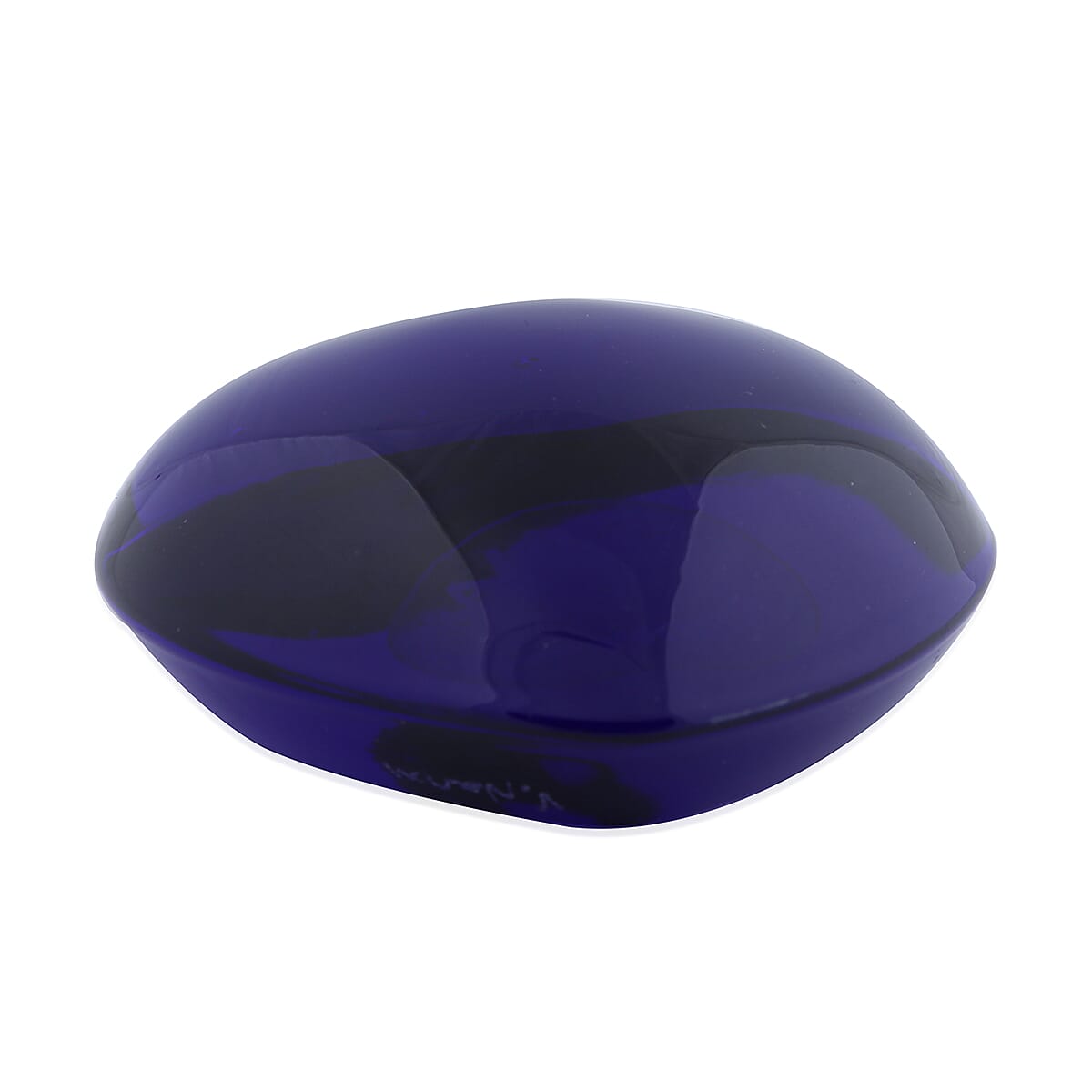 Made In Italy - Authentic Murano Glass Heart Shape Figurine - Royal Blue