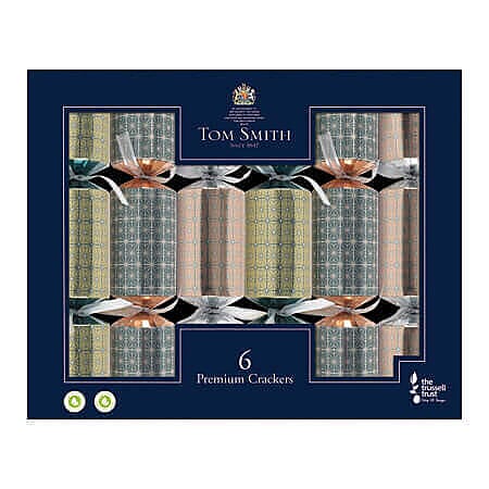 Tom Smith Mixed Metallics Christmas Crackers x 6