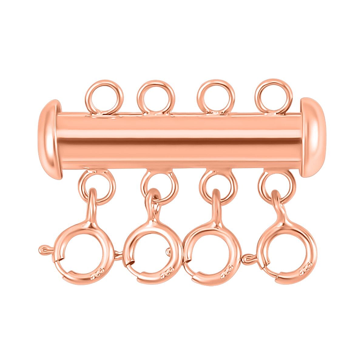 Rose Gold Overlay Sterling Silver Multi Necklace Separater