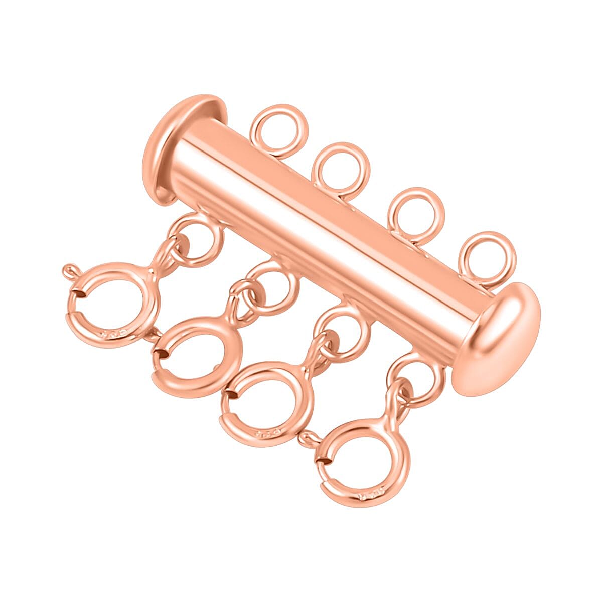 Rose Gold Overlay Sterling Silver Multi Necklace Separater