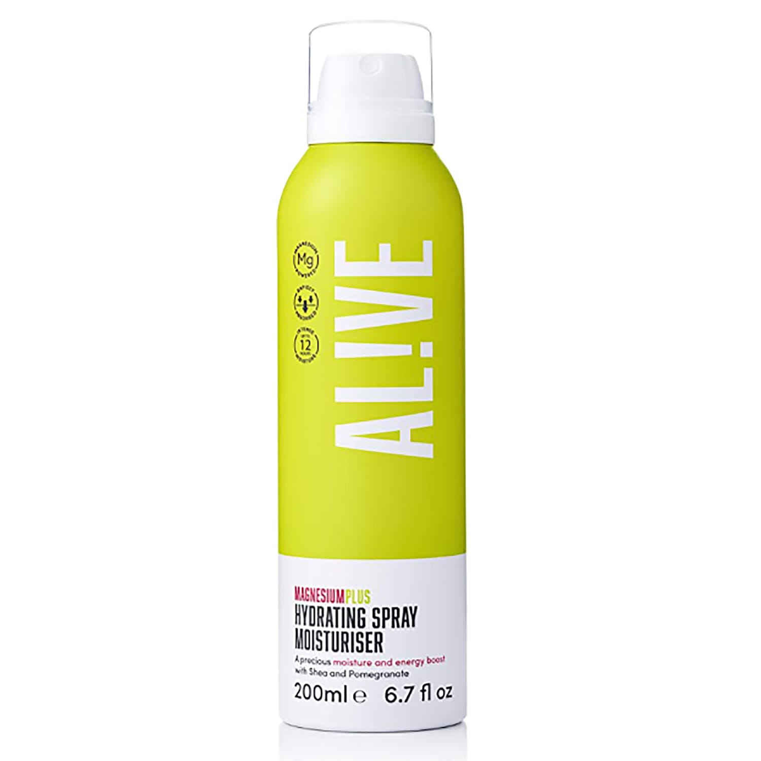 ALIVE: Magnesium Plus Hydrating Body Spray Moisturiser (Enriched with Shea & Pomegranate) - 200ml
