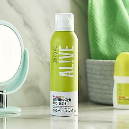 ALIVE: Magnesium Plus Hydrating Body Spray Moisturiser (Enriched with Shea & Pomegranate) - 200ml
