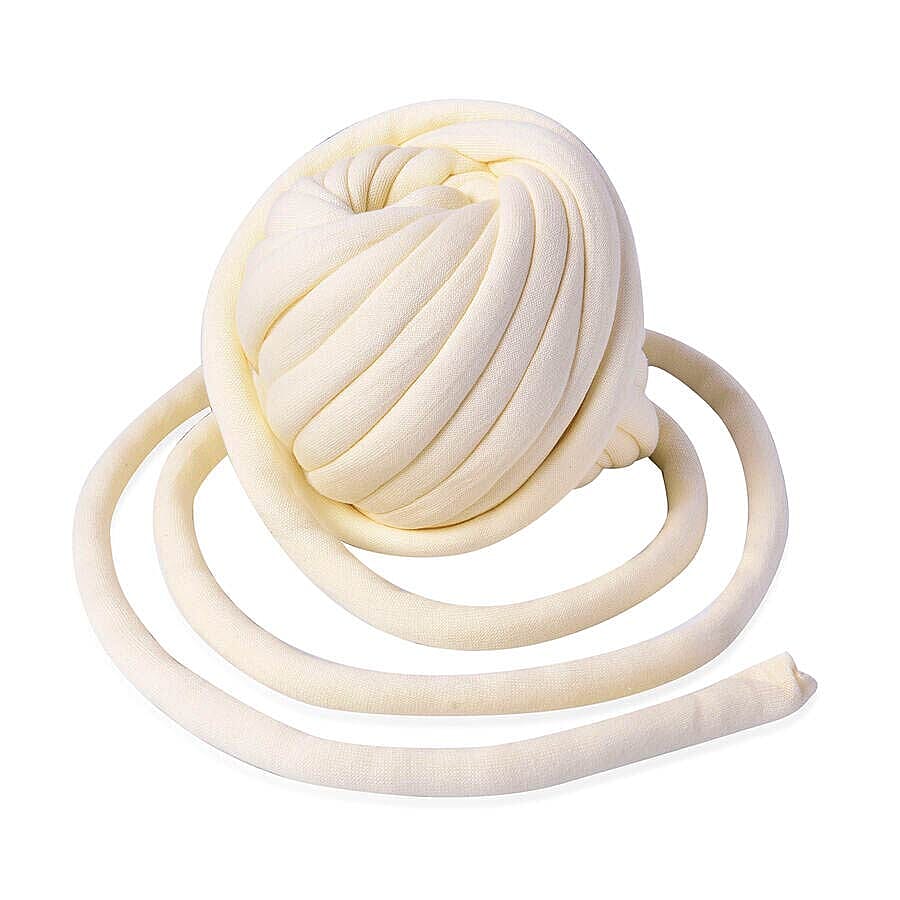 100% Cotton Filled Thick Rope in Beige (760cm)